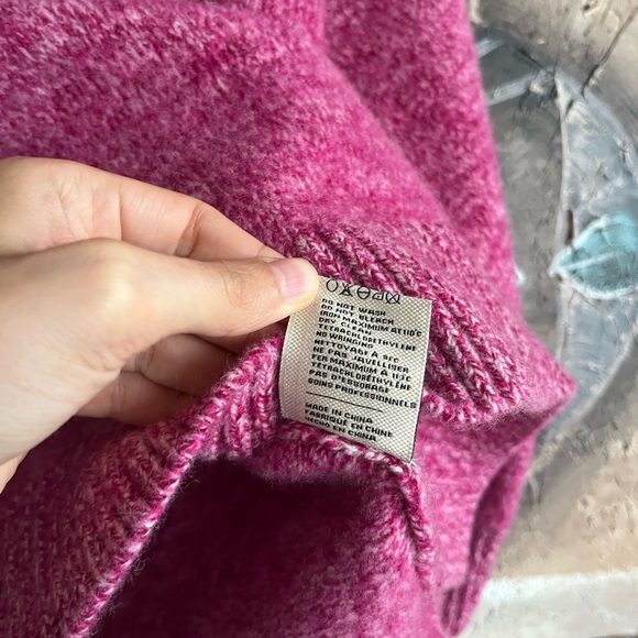 CHUFY Forever Patagonia Merino Wool Pullover Purple Thick Hooded Sweater - Picture 10 of 14